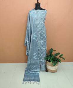 SEMI KHADI PRINTED SUITS-43777