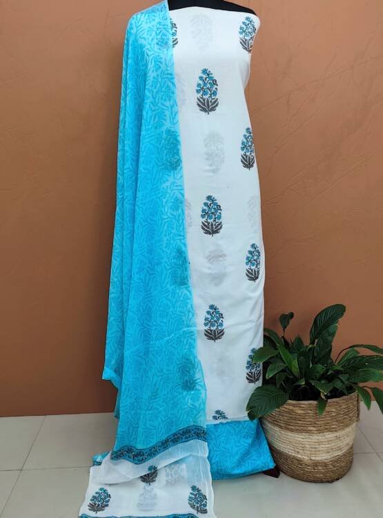 PRINTED COTTON SALWAR SUITS-43854