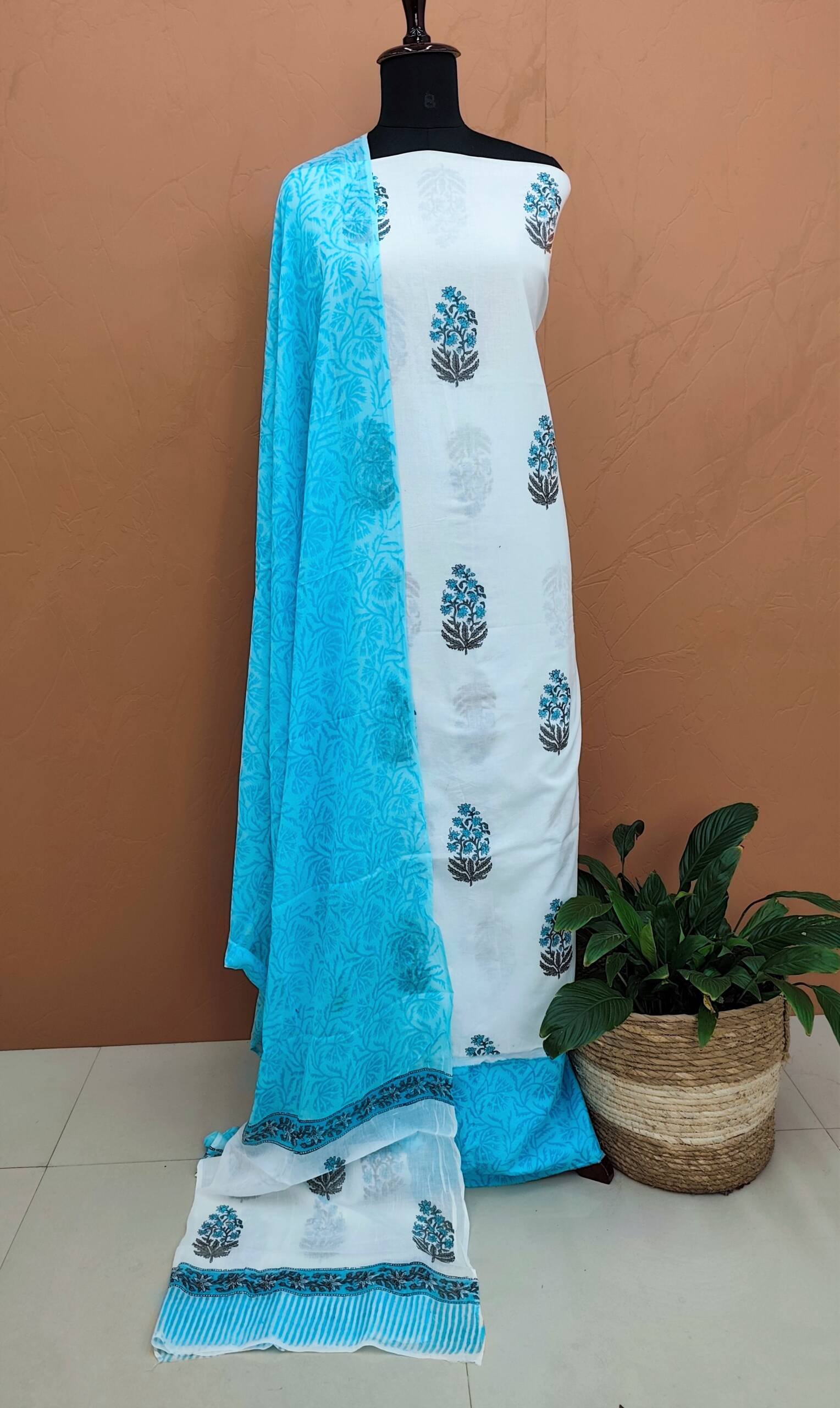 PRINTED COTTON SALWAR SUITS-43854