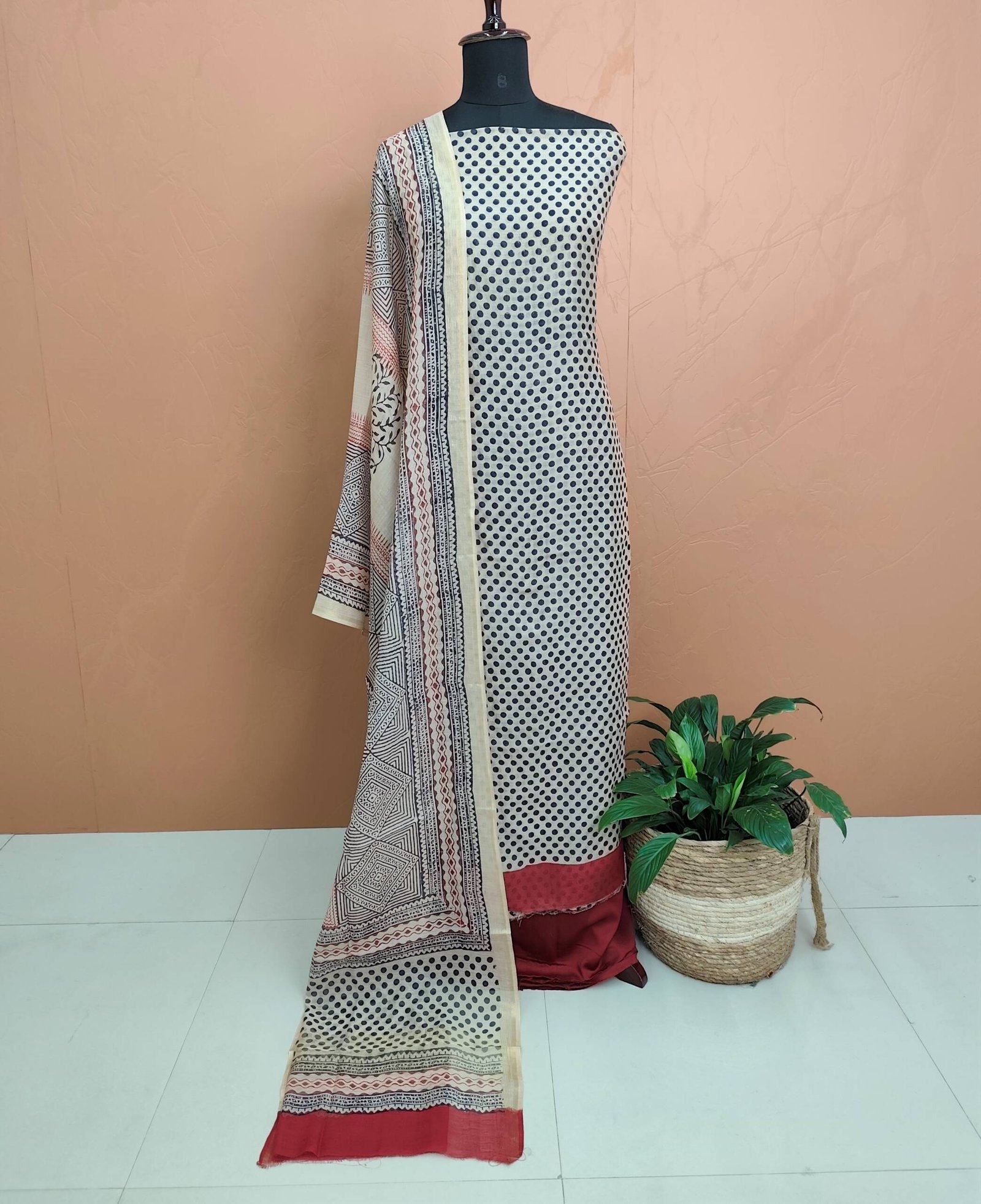 MAHESHWARI SILK SALWAR SUIT-43856