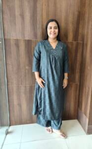 RAYON COTTON CORD SET-43681