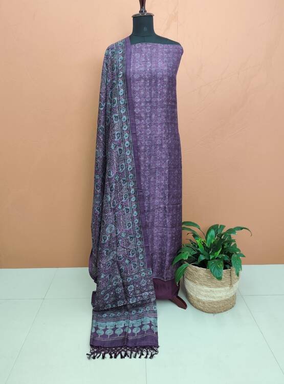 SEMI JUTE SILK SUITS-43873