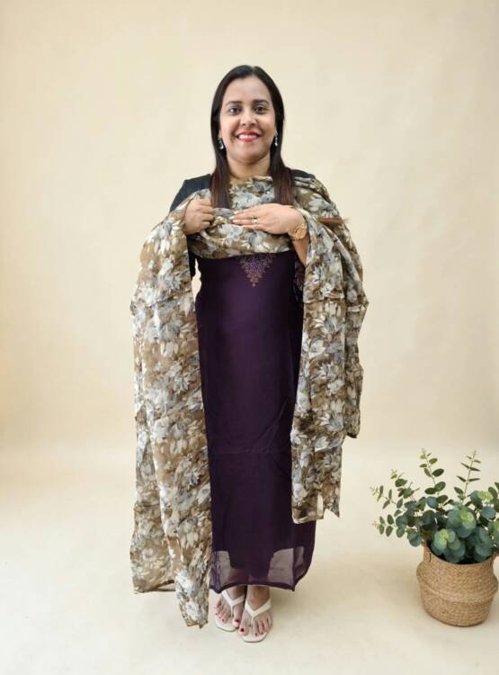 ORGANZA EMBROIDERED SALWAR SUITS 41229