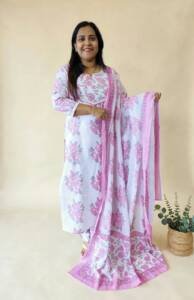 PRINTED COTTON READY TO WEAR SET-43679