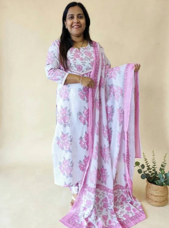 PRINTED COTTON READY TO WEAR SET-43679
