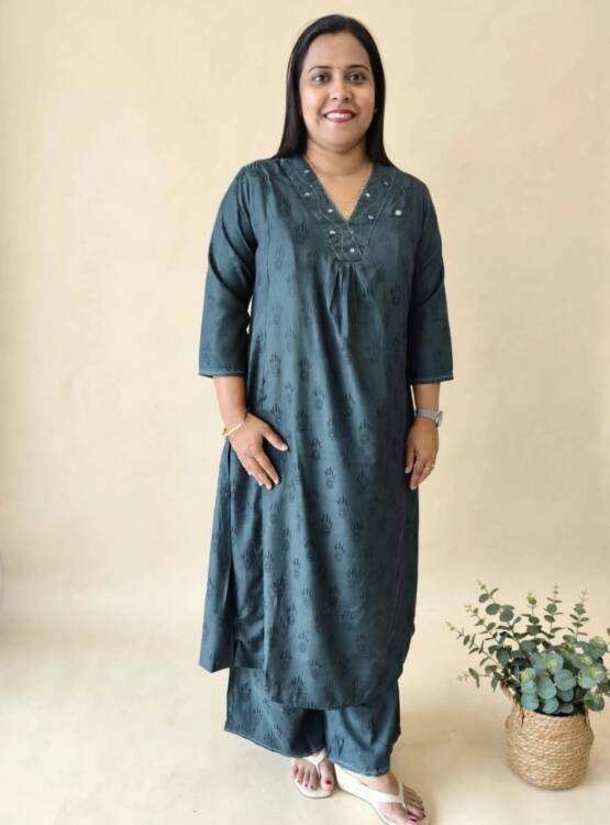 RAYON COTTON CORD SET-43681