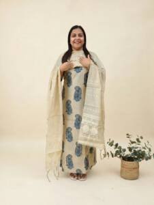 CHANDERI SILK PRINTED SUITS-43883