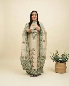 CHANDERI SILK SALWAR SUITS  43248