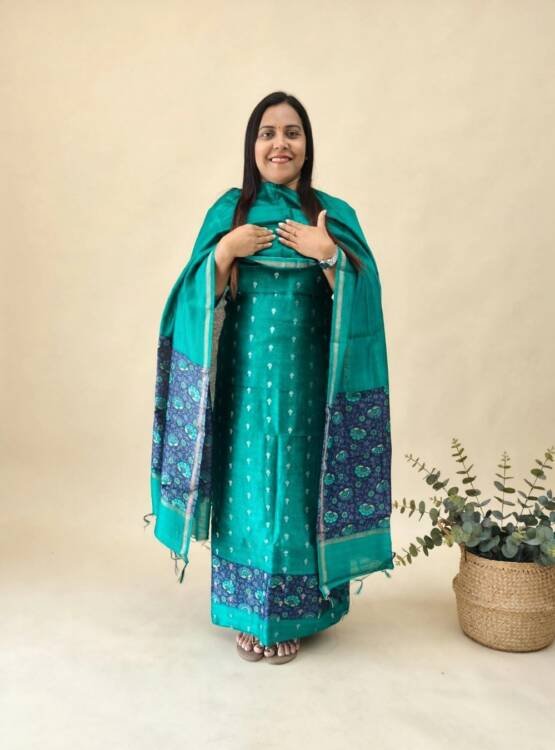 MAHESHWARI SILK BANARASI WEAVING SUITS-43865