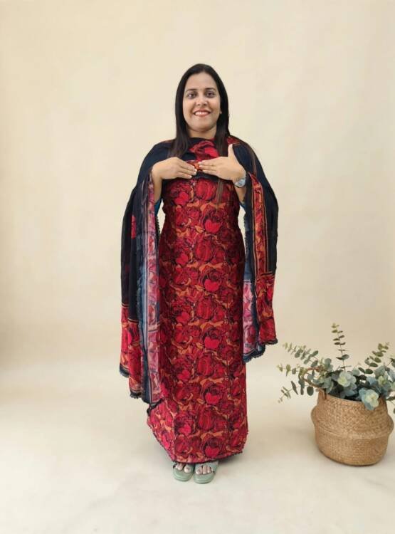 GEORGETTE FLORAL SUIT-43919