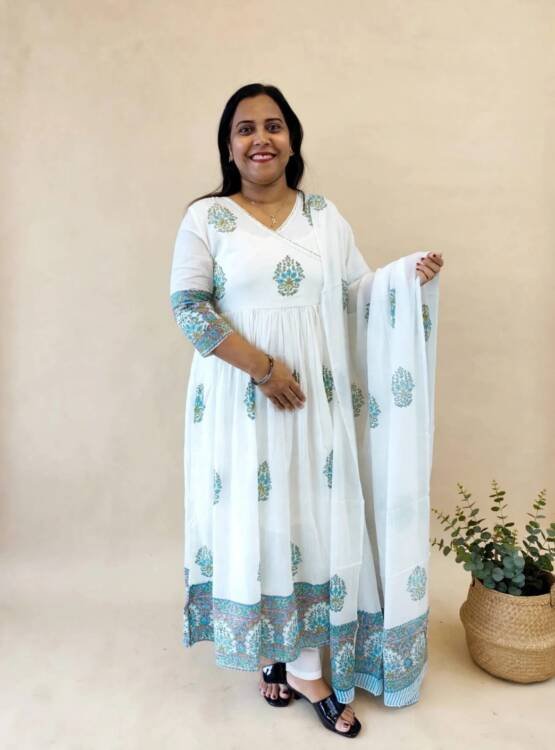 PRINTED COTTON KURTI-43701